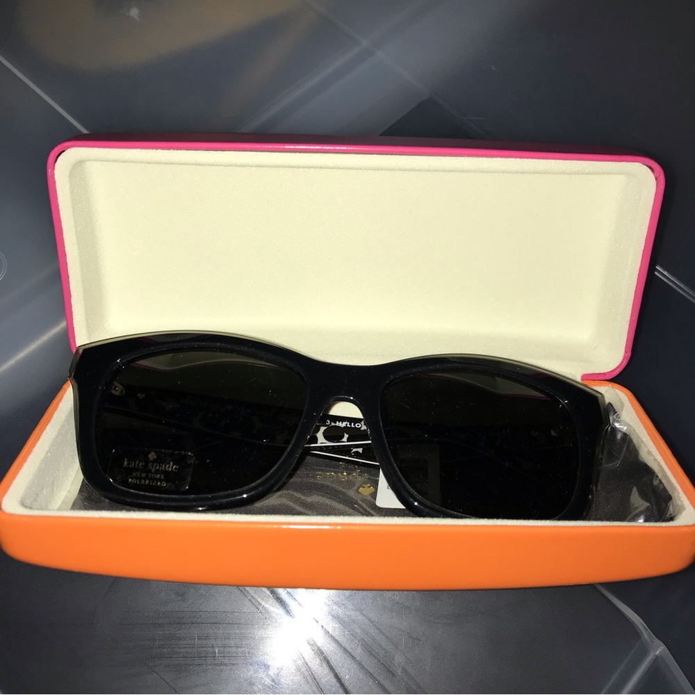 Kate Spade Jenae Polarized Square Sunglasses 53mm Brand New w/ Hard Case